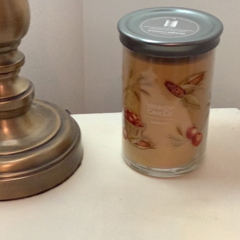 Yankee Candle Harvest 2 wick Candle in Designer Series with Silver Lid, 20 oz.